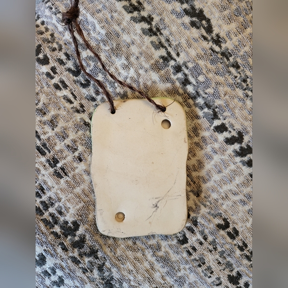 "Love, Luck, Hope, Faith" Ceramic Wall Hanging Plaque - Picture 4 of 4